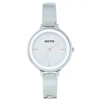 在飛比找momo購物網優惠-【GOTO】奢華簡約070系列時尚手錶-白(GS0070B-