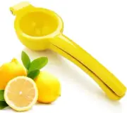 Lemon Lime Squeeze Easy Use Manual Citrus Press Juicer Enamel Aluminum Seed Free
