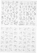 SEWOART 2Pcs Water Soluble Embroidery Patterns Stabilizer for Hand Sewing and Dissolve Stabilizer for Shirts Bags and More