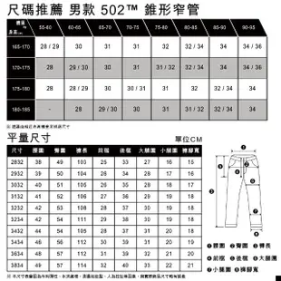 【LEVIS 官方旗艦】男款 上寬下窄 502舒適窄管牛仔褲 / 藍色刷白水洗 / 彈性Cool布料 人氣新品 29507-1429