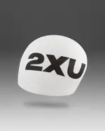 Silicone Swim Cap, 2XU, OSFA, White/White, Unisex