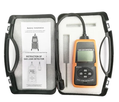 Methane Gas Leak Detector Monitor Natural Gas Analyzer Temp and Humidity Display