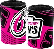 Cricket Australia Can Cooler Stubby Holder Sydney Sixers - Medium, Pink, 375ml