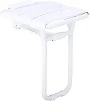 FFSPIIO Shower Seat with Leg, for Adults Elderly Disabled Fold Up Changing Shoes Stool Bath Chair Wall Mount Folding Bathroom Stool Shower Chair