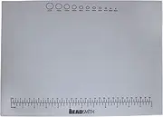 The Beadsmith Non-Slip Treasure Mat, 11 x 14 inches, Non-Slip Rubber Base with Soft Padded Surface, Laser Printed Measurements in Both inches and centimetres, Boxed, Hangable Retail Put Up