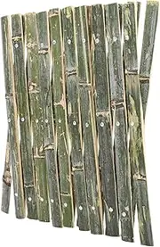 SEWOART Elegant Retractable Bamboo Fence Decorative Screening for Courtyard Yard Garden Edging
