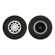 2PCs Front Wheel For Tamiya 1/14 RC Truck Tractor With Aluminum Alloy WP