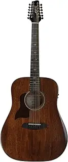 Sawtooth Mahogany Series Left-Handed 12-String Solid Mahogany Top Acoustic-Electric Dreadnought Guitar