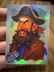 Blackbeard Custom Holographic Refractor Art Trading Card /9