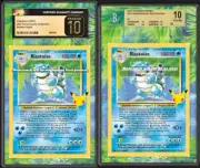 Blastoise Base 2/102 CGC BGS Display Extend Art for Graded Pokemon Slab