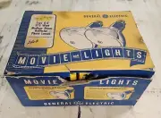movie lights general electric flood light original box NOS old store stock