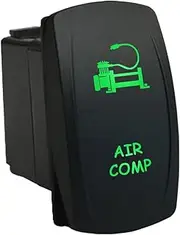12V 20A / 24V 10A ON-Off Rocker Switch AIR COMP 6C10G Universal fits Toyota Nissan Holden Mitsubishi Ford Amarok etc. Dual LED in Green
