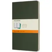 Moleskine Cahier Notebook Ruled Large Myrtle Green 3 Pack