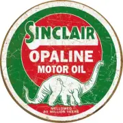 Tin Signs Decorative 'Sinclair Opaline Round' Size 11.75" Diameter - 2047