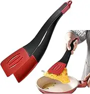 Kitchen Silicone Spatula Tongs For Cooking,3 in 1 Kitchen Silicone Spatula Tongs For Cooking Serving,Heat Resistant Detachable Flexible Flipping Clip Multipurpose BBQ Food Clamp