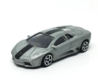 Majorette Lamborghini Reventon Silver / Black Stripes - 1:64 (3") no Package