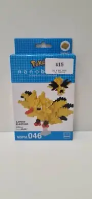 NANOBLOCK: POKEMON ZAPDOS NBPM 046 (GOOD CONDITION)