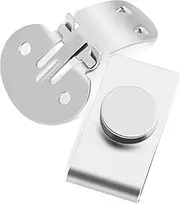 [MOBUTOFU] 1 Set Magnetic Tie Clip Storage Hooks Accessories Wallpaper Personal Decoration Hook Screws Winding Jute Men's Ties Shirt Ties Magnetic Tie Stay Clips Stainless Steel Silver