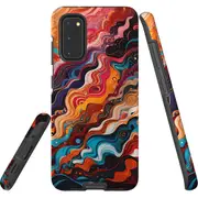 For Samsung Galaxy S20 Tough Protective Cover, Waves Of The Sun