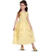 Disney - Belle - Beauty & The Beast Ball Gown - Girls' Size Small - Yellow