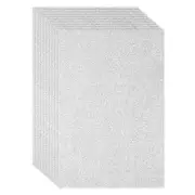 6Pcs 2mm(1/10") Glitter Foam Sheet Silver Tone Adhesive, 16x24inch(40x60cm)