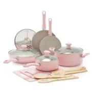ceramic cookware set, Cookware Set Nonstick, Toxin-Free Ceramic Nonstick 15pc