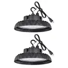 LED High Bay Light 150W 2 Pack, 21000LM 5000K Daylight UFO LED High Bay Shop ...