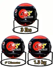 AFS Automatic Fire Ball Extinguisher Quick Fire Suppression House Car Pack of 3