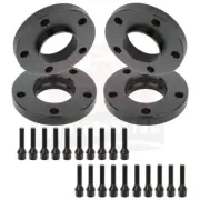 4 Pcs 20mm 5x120 Black Wheel Spacers Hubcentric 12x1.5 Studs For BMW 525i M5 (for: BMW)