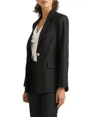 [David Lawrence] Cartia Longerline Blazer in Black Sparkle