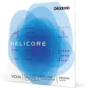 D'Addario Helicore Violin String Set, 1/2 Scale, Medium Tension