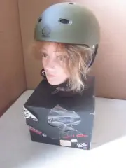 PROTEC B2 JR SNOW HELMET, MATTE ARMY GREEN . JUNIOR SMALL "NEW IN BOX"
