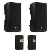 Electro-Voice ELX200-12P 12-inch Powered Speaker Pair With Covers