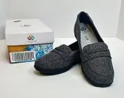Clarks Cloud Steppers Grey Tweed Ayla Form Slip On Comfort Loafer Women's 10