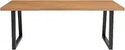LYXWGRZD Wooden Office Table, Small Business Seminar Table, Conference Table for 6 Person, Training Table with Strong Metal Legs(60cm/23.6in)