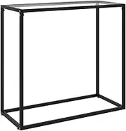Console Table Transparent 80x35x75 cm Tempered Glass Modern Furniture Home Decor
