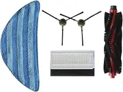 Main Brush, Side Brush, Mop Cloth HEPA Filters Kit, Compatible for Lefant M210 Pro M1 M201/M501A/M571/T700 Robot Vacuum Cleaner Accessories