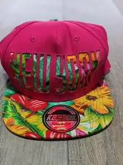 KB Ethos New York Hat Cap Snapback Pink Floral Tropical Premium Headwear Mens