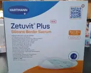Hartmann Zetuvit Plus Silicone Border Dressing For Sacrum. 7"×7", 10 Per Box.