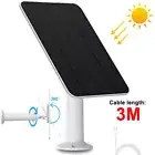 4W Solar Panel Charing for Eufy Eufycam Cam E/2C/E/2 Pro Wall Mount 3m USB Cable
