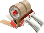 [2PCE] Handy Hardware Tape Dispenser Gun with Removable Teeth Cover, Comforta...