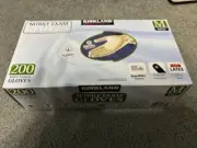 NEW SEALED KIRKLAND BOX OF 200 MULTI-PURPOSE NITRILE EXAM GLOVES POWDER FREE M