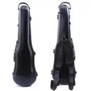 Lightweight Violin Case 4/4 Carbon Fiber Violin Box Strong Black Color