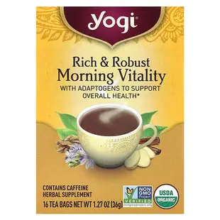 [iHerb] Yogi Tea Rich & Robust Morning Vitality，16 茶包，1.27 盎司（36 克）