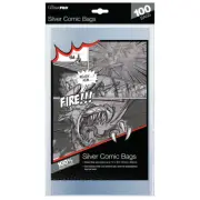 Ultra PRO 100 Count Ultra-Clear Silver Age Size Comic Protector Bags