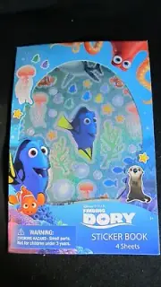 DISNEY FINDING DORY STICKER BOOK 4 SHEETS BRAND NEW COLLECTIBLE