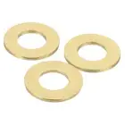 3Pcs Brass Flat Washer, M14 3/16"x1/16"x0.126mm Fenders Washers Assortment