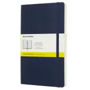 Moleskine Sapphire BLU Notebook Office/Student Journal L Classic Grid Soft Cover
