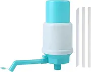 Water Bottle Pump Dispenser | Manual Water Pump Hand Press - Hand Pressure Drinking Fountain, Protective Spout Cover, Adjustable Tube Length for Home Outdoors
