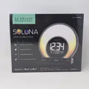 La Crosse Soluna Light Alarm Clock 20 Color Options USB Charging Port New Sealed